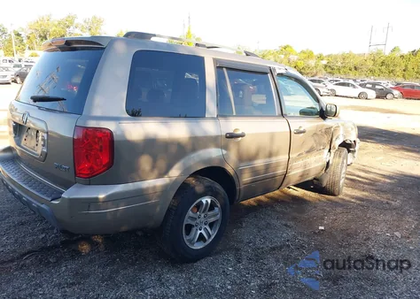 2004 Honda Pilot Ex-L из США, поврежденный, VIN 2HKYF18594H608048